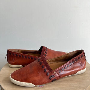 Women's Frye Leather Slip-On Shoes Size 7.5 Brown